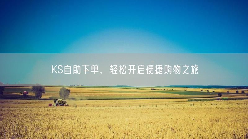 KS自助下单，轻松开启便捷购物之旅
