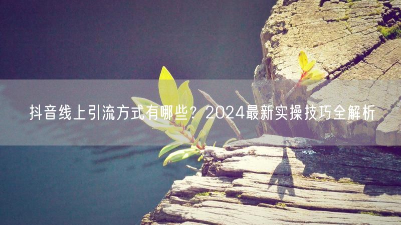 抖音线上引流方式有哪些?2024最新实操技巧全解析
