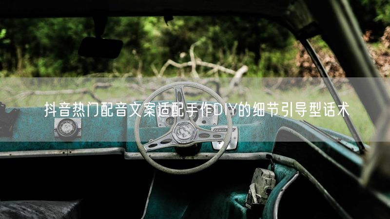 抖音热门配音文案适配手作DIY的细节引导型话术
